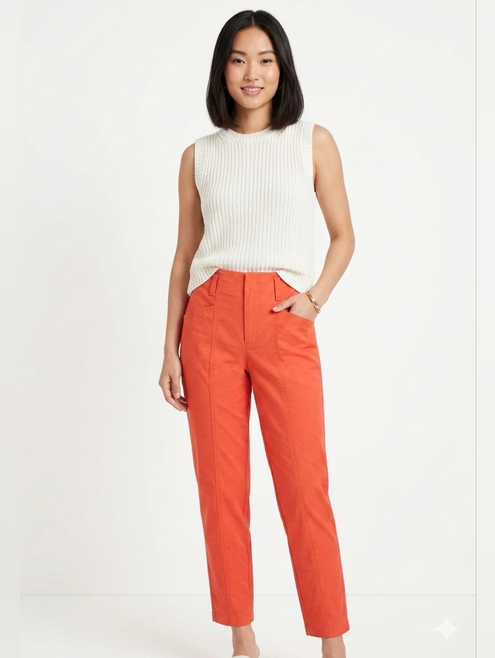 A New Day High-Rise Slim Straight Ankle Pants Sz 8